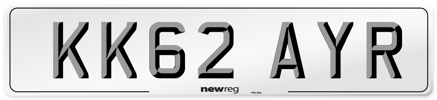 KK62 AYR Number Plate from New Reg